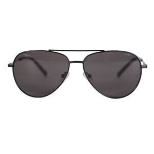 Chesterfield Mens Pilot Aviator Polarized Sunglasses - Matte Black/Black - NWT